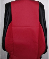 Corolla 2013 - 2016 чернокрасная экокожа.