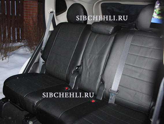 Чехлы на задние сиденья Nissan Xtrail T32 черная экокожа