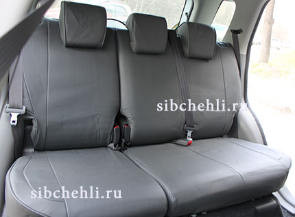 Чехлы на задние сиденья Suzuki SX4 серая экокожа